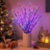 3er Set LED Weihnachtsdeko Lichtzweige, Bunte Produktbild-Vorschau 2