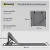 2er Set Strandmatten 4-fach verstellbar, 154x57 cm, Grau, Produktbild-Vorschau 5