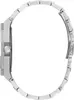 Side view of a silver metal watch with a metal band. Náhled obrázku produktu