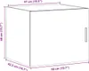 vidaXL Wandschrank Sonoma-Eiche 50x42,5x40 cm Holzwerkstoff Produktbild-Vorschau 8