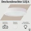 STOLARNIA PIKA Deckenlampe - Runde Holz Deckenleuchte Weiß Produktbild-Vorschau 2
