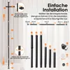 COSTWAY, rám paravánu, tyč na záclony, rozdeľovač Náhľad obrázku produktu 6