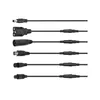 A collection of different power adapter cables and connectors. Podgląd zdjęcia produktu