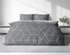 Bettwäsche 200x220 cm geometrisch grau anthrazit modern Produktbild-Vorschau 2
