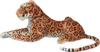 A plush toy leopard lying down on a white background. Náhled obrázku produktu