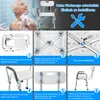 XMTECH Sprchová židle Sprchová stolička Sprchová pomůcka Náhled obrázku produktu 9