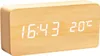 OKWISH Wecker Uhr in Holzoptik digital - Digitalwecker Produktbild-Vorschau 1