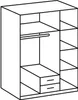 Kleiderschrank Bochum Drehtürenschrank 135x58x199cm Graphit Produktbild-Vorschau 7