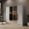 Drehtürenschrank LARO 200 cm Moderner Kleiderschrank mit Produktbild-Vorschau 1