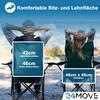 24MOVE® Campingstuhl Faltstuhl, schwarz, mit Getränkehalter Produktbild-Vorschau 12