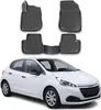 2012-2019 Peugeot 208 Fußmatten TPE Schwarz 4 tlg Produktbild-Vorschau 1