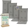 Pillows24 - 4x Hochlehner Auflagen 120x50x8 cm | Gesteppte Produktbild-Vorschau 1