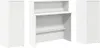A white reception desk with two side cabinets is shown from the front. Náhľad obrázku produktu