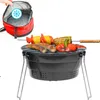 Faltbarer BBQ Grill mit Kühltasche - Ø 28cm Holzkohlegrill Produktbild-Vorschau 1