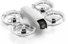 A white drone with four rotors and a camera is shown on a white background. Anteprima dell’immagine prodotto
