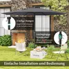 Parasol COSTWAY 350cm, duży parasol ogrodowy z korbką i 8 Podgląd zdjęcia produktu 6