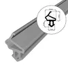 Fensterdichtung Gummidichtung WS021G TPE 20m Grau Dichtung Produktbild-Vorschau 1