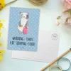 Mr. & Mrs. Panda Postkarte Tante Shopping - Blau Pastell - Produktbild-Vorschau 3