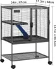 SucceBuy Gabbia per furetti in metallo arrotolabile da 34", Anteprima dell’immagine prodotto 8