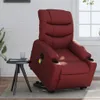 Cloris DesignMöbel Massagesessel mit Aufstehhilfe Weinrot Produktbild-Vorschau 1