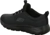 A side view of a black Skechers sneaker. Voir les images du produit