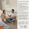 Love For Sleep Weiß Babybett Gitterbett mit Schublade 120 x Produktbild-Vorschau 6