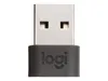 A close-up studio shot of a Logitech USB receiver. Anteprima dell’immagine prodotto