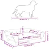 Hundebett Dunkelgrau 70x48x22 cm Samt Produktbild-Vorschau 7