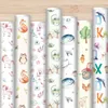 5 Bögen Geschenkpapier Tier ABC Aquarell bunt - 1,60€/qm- Produktbild-Vorschau 5