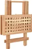 vidaXL Skladací bočný stôl orech masív 50x50x49 cm Náhľad obrázku produktu 1