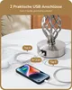 EDISHINE 2 Nachttischlampe Dimmbar mit USB Ladefunktion, Produktbild-Vorschau 3