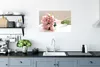MuchoWow® Poster Ein Blumenstrauß aus rosa Rosen auf einem Produktbild-Vorschau 4