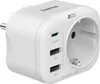 Hama Mehrfachsteckdose 4er USB-C PD,2xUSB-A,Schutzkontakt  Produktbild-Vorschau 2