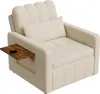 UnboxG Schlafsofa für 1 Person, beige, Chenille-Stoff, Produktbild-Vorschau 14
