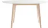 Miliboo - Tisch oval 150 cm Weiß und helles Holz LEENA Produktbild-Vorschau 1