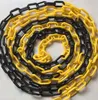 10 Meter Kette Absperrkette Gelb / Schwarz Kunststoffkette Produktbild-Vorschau 1