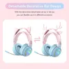 Over-Ear-Kopfhörer,Katzenohr Kopfhörer mit RGB Produktbild-Vorschau 6