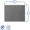 Harbour Housewares Glasschneidebrett – 50 x 40 cm – Schwarz Produktbild-Vorschau 3