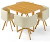 MENZZO Table et chaises scandinaves Oslo Beige Voir les images du produit 2
