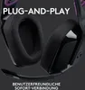 Logitech G G535 Kopfhörer Kabellos Kopfband Gaming Schwarz Produktbild-Vorschau 3