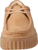 A close-up, front-facing view of a brown women's shoe. Náhľad obrázku produktu