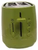 A green De Longhi toaster is shown against a white background. Podgląd zdjęcia produktu