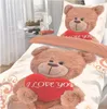 Microfaser Kinder Bettwäsche 135x200 cm - Süßes Bär Motiv & Produktbild-Vorschau 2