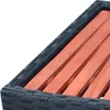 vidaXL Spa Step Poly Rattan 92 × 45 × 25 cm Black Náhľad obrázku produktu 5