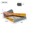 Letto per bambini Flieks, 140x200 cm, con protezioni Anteprima dell’immagine prodotto 5