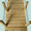 Relaxdays Zahradní most, sloupky s řetězy, smrkové dřevo, Náhled obrázku produktu 7