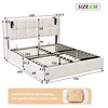 Boxspringbett 140x200 mit Leselicht, Hydraulisches Produktbild-Vorschau 7