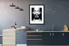 MuchoWow® Gerahmtes Poster Frau - Schmetterling - Blau Produktbild-Vorschau 5