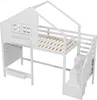 Letto a castello, letto a soppalco, lettino 90x200 cm con Anteprima dell’immagine prodotto 9