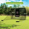 COSTWAY Golfnetz, Golf-Übungsnetz mit Zielscheibe, 4 Produktbild-Vorschau 3